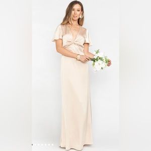 Show Me Your Mumu Rome Twist Dress - Champagne Luxe